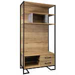 Стеллаж под TV в стиле лофт с открытыми полками и 2-мя ящиками Urban Style Space варинант исполнения - 1 | Loft Concept в Твери