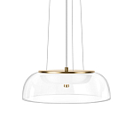 Подвесной светильник  с плоским прозрачным стеклянным плафоном Grada Light варинант исполнения - 1 | Loft Concept в Твери