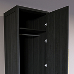 Узкий Шкаф Primo с 2 выдвижными ящиками Черный дуб варинант исполнения - 6 | Loft Concept в Твери