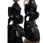 Комплект из 2-х деревянных статуэток Asmat Statuettes Black варинант исполнения - 6 | Loft Concept в Твери