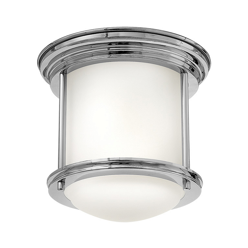 Потолочный светильник для ванных комнат со стеклянным плафоном и одной лампой Hinkley Хром Белый Бронза Прозрачное Стекло в Твери | Loft Concept 