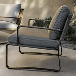 Дизайнерское уличное кресло на металлическом каркасе PHOENIX Armchair варинант исполнения - 7 | Loft Concept в Твери