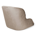 Стул с мягкой бежевой обивкой из велюра и подъемно-поворотным механизмом на черных колесиках Harper Beige варинант исполнения - 2 | Loft Concept в Твери