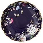 Ваза фарфоровая круглая на ножке с рисунком цветов Garden Whisper Porcelain Set  варинант исполнения - 1 | Loft Concept в Твери