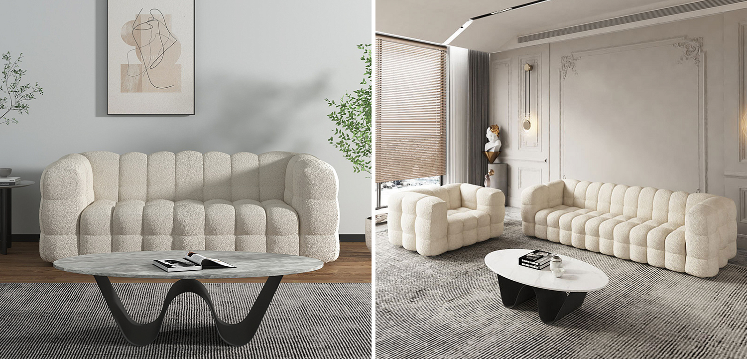Диван Nammos Comfort Teddy Kanepe Bej Диван Nammos Comfort Teddy Kanepe Bej - Loft-Concept в Твери