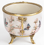 Фарфоровая чаша с бронзовыми элементами Eden Garden варинант исполнения - 3 | Loft Concept в Твери