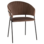 Стул в велюре коричневого цвета Horizon варинант исполнения - 1 | Loft Concept в Твери