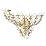 Бра золотого цвета с белыми стеклянными лепестками Hanging Flowers варинант исполнения - 2 | Loft Concept в Твери