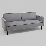 Диван современный вельветовый прямой Worcester Серый варинант исполнения - 1 | Loft Concept в Твери