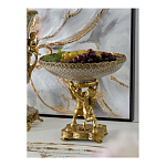 Чаша фарфоровая на двух бронзовых ангелах Eden Garden варинант исполнения - 4 | Loft Concept в Твери