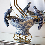 Фарфоровая чаша с птицами Blue and White варинант исполнения - 4 | Loft Concept в Твери