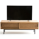 ТВ-тумба с плетеным декором Tate Wicker TV Stand варинант исполнения - 2 | Loft Concept в Твери