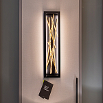 Бра в прямоугольной черной рамке с декором в виде ветвей в золотой отделке Hinkley варинант исполнения - 7 | Loft Concept в Твери