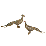 Статуэтка бронзовая пара Павлины Bronze Birds варинант исполнения - 1 | Loft Concept в Твери