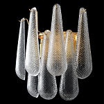 Бра с подвесками из рифленного стекла в форме капель Textured Glass варинант исполнения - 2 | Loft Concept в Твери