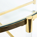 Кофейный столик со столешницей из стекла Crossy варинант исполнения - 3 | Loft Concept в Твери