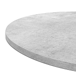 Стол обеденный с круглой светло-серой столешницей Harris Collection варинант исполнения - 5 | Loft Concept в Твери