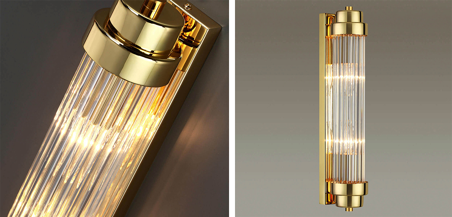 Бра Dirck Glass TUBE Sconce Gold Бра Dirck Glass TUBE Sconce Gold - Loft-Concept в Твери