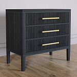 Тумба Primo  с тремя ящиками шпон Черный дуб варинант исполнения - 3 | Loft Concept в Твери