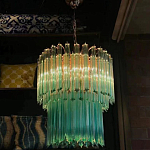 Дизайнерская люстра Blue Lagoon glass бирюзовое стекло  варинант исполнения - 4 | Loft Concept в Твери