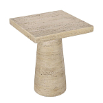 Столик приставной с квадратной столешницей Textured Cream Table варинант исполнения - 2 | Loft Concept в Твери