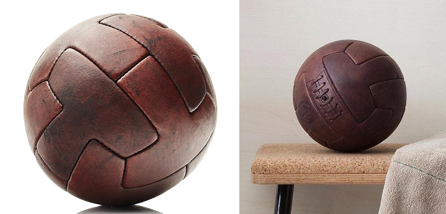 Футбольный Мяч из коричневой Кожи RETRO HERITAGE BROWN LEATHER T SOCCER BALL Футбольный Мяч из коричневой Кожи RETRO HERITAGE BROWN LEATHER T SOCCER BALL - Loft-Concept в Твери