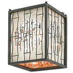 Бра с круглой зеркальной вставкой с эффектом ржавчины Stunning Radiance варинант исполнения - 3 | Loft Concept в Твери