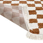 Ковер с шахматным принтом Chess Layout с эффектом шерсти варинант исполнения - 5 | Loft Concept в Твери