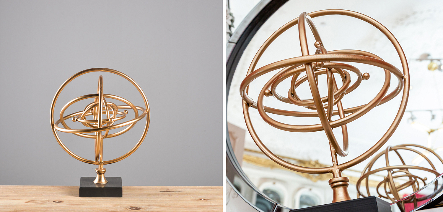 Статуэтка Sphere Sundial gold Статуэтка Sphere Sundial gold - Loft-Concept в Твери