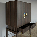 Кабинетный шкаф Elsa Dreams Walnut с 2-мя ящиками варинант исполнения - 2 | Loft Concept в Твери