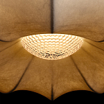 Подвесной светильник с белым фигурным абажуром и мягкими волнистыми краями Cloud Motion  варинант исполнения - 14 | Loft Concept в Твери