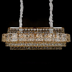 Люстра овальной формы хрустальная в неоклассическом стиле Majesty варинант исполнения - 1 | Loft Concept в Твери