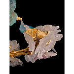 Люстра круглая на золотом каркасе с птичками и цветочным декором Miscellaneous herbs варинант исполнения - 9 | Loft Concept в Твери