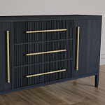 Буфет Primo с тремя ящиками и двумя фасадами Черный дуб варинант исполнения - 3 | Loft Concept в Твери