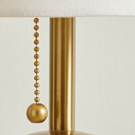 Настольная лампа на круглом основании из натурального камня Bartolomeo варинант исполнения - 3 | Loft Concept в Твери