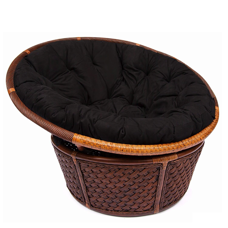 Кресло Bamboo black Черный Коричневый Кресло Bamboo black Черный Коричневый в Твери | Loft Concept