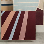 Плед из хлопка с геометрическим рисунком Elan Stripe Addison варинант исполнения - 7 | Loft Concept в Твери