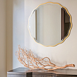 Золотое настенное зеркало Yvon Mirror варинант исполнения - 2 | Loft Concept в Твери