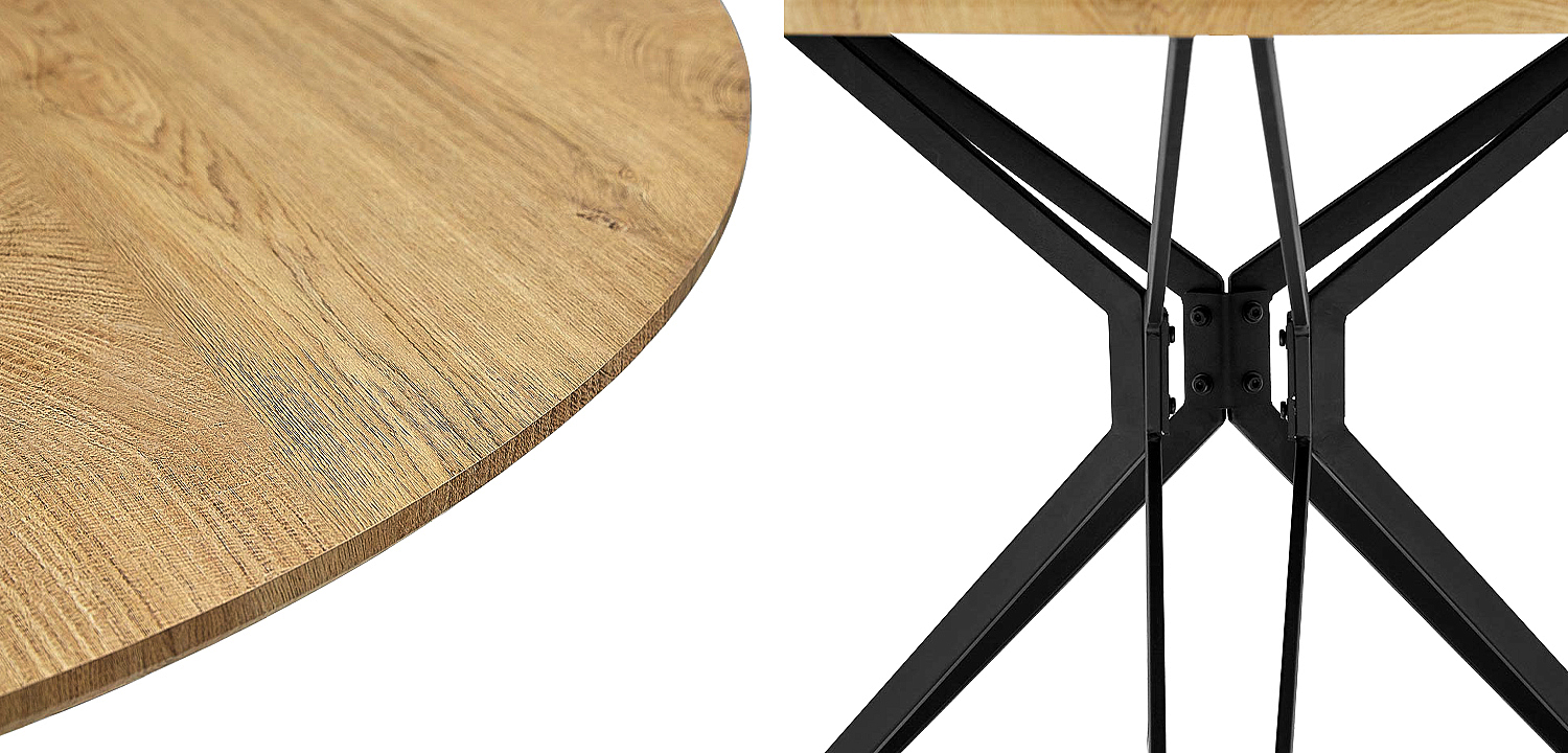Стол круглый в стиле Лофт Mahoney Table Стол круглый в стиле Лофт Mahoney Table - Loft-Concept в Твери