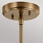 Подвесной светильник цвета латунь с прозрачным стеклянным плафоном в форме колокола Kichler варинант исполнения - 6 | Loft Concept в Твери