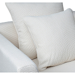 Дизайнерское кресло мягкое с обивкой из рогожки кремового цвета Decoration of Everything варинант исполнения - 2 | Loft Concept в Твери