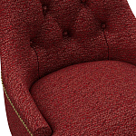 Мебельная ткань Шенилл бордовый цвет 138 см T4-23 варинант исполнения - 6 | Loft Concept в Твери