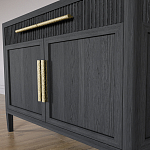 Буфет Primo с двумя ящиками и двумя фасадами Черный дуб варинант исполнения - 6 | Loft Concept в Твери