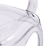 Прозрачный стул с подлокотниками LOUIS GHOST CHAIR Grey варинант исполнения - 5 | Loft Concept в Твери