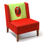 FUN Armchair "Chili Pepper" Red Дизайнерское кресло с цветным принтом варинант исполнения - 3 | Loft Concept в Твери