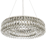 Круглая люстра с хрустальным декором Langlais Crystal Chrome Chandelier варинант исполнения - 1 | Loft Concept в Твери
