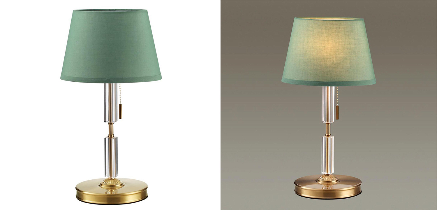 Настольная лампа Ramona Green Table Lamp Настольная лампа Ramona Green Table Lamp - Loft-Concept в Твери