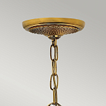 Люстра цвета латунь с 5-ю плафонами из рельефного стекла в форме ананаса Hinkley варинант исполнения - 6 | Loft Concept в Твери