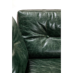 Диван Лофт Натуральная Винтажная кожа Зеленый Two Seat Encounter Leather Sofa варинант исполнения - 4 | Loft Concept в Твери