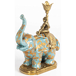 Фарфоровый подсвечник Слон с эмоцией Fluens варинант исполнения - 3 | Loft Concept в Твери